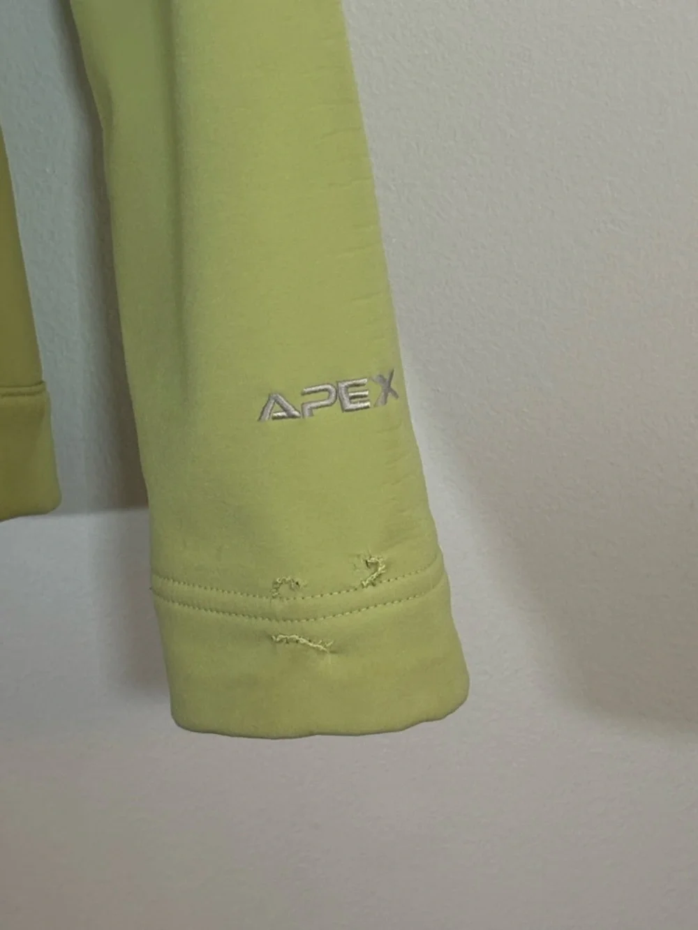 The North Face Apex Jacket Women M Green Softshell Full Zip Outdoor